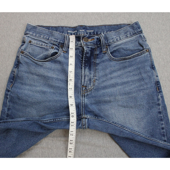 Old Navy Jeans Mens 30 x 32 Blue Straight Fit Built-In Flex Stretch - Picture 6 of 7